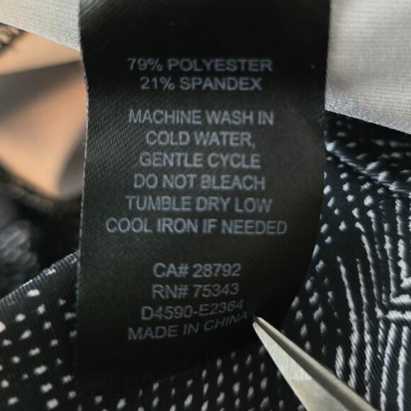 Rachel Zoe Los Angeles Black White Athletic Front Pocket Women's Joggers L - Picture 4 of 4